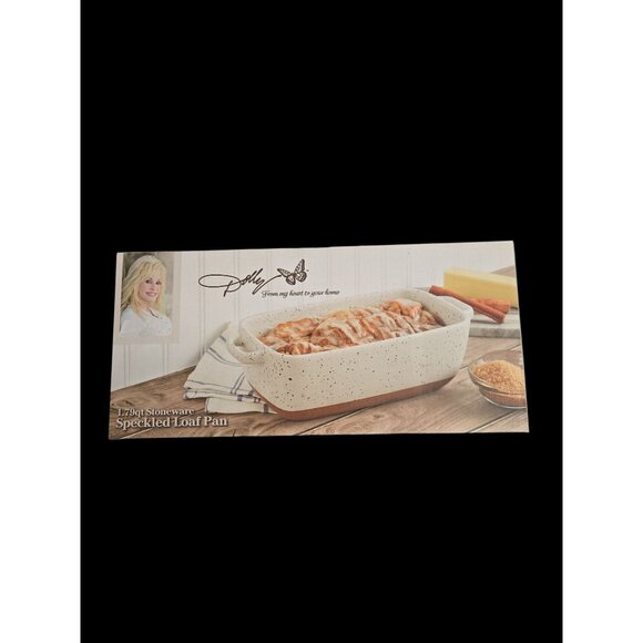 Dolly Parton Speckled Stoneware Loaf Pan – 1.79qt – NIB Baking Dish - Picture 2 of 5